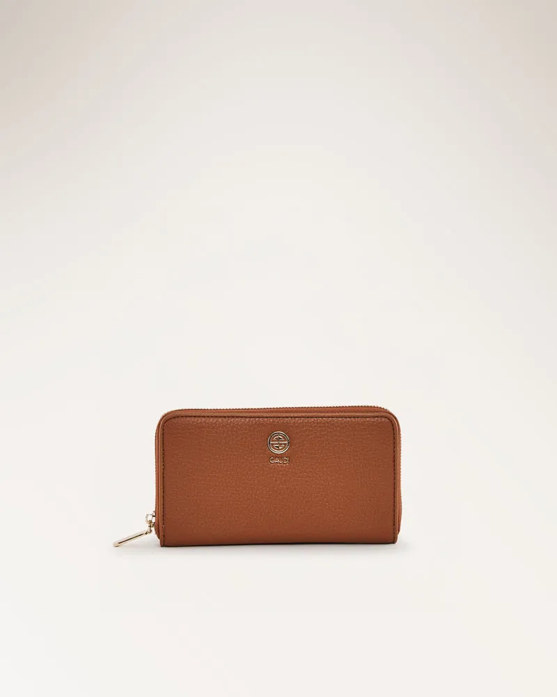 Long Zip Tan