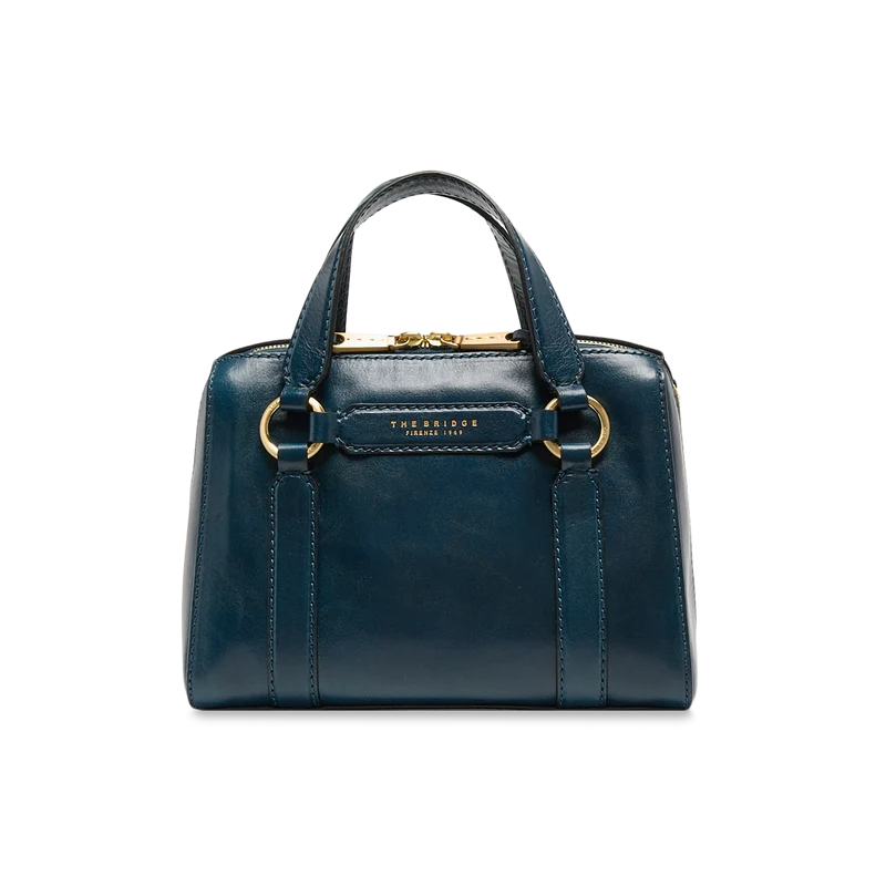Borsa a mano in pelle con tracolla removibile