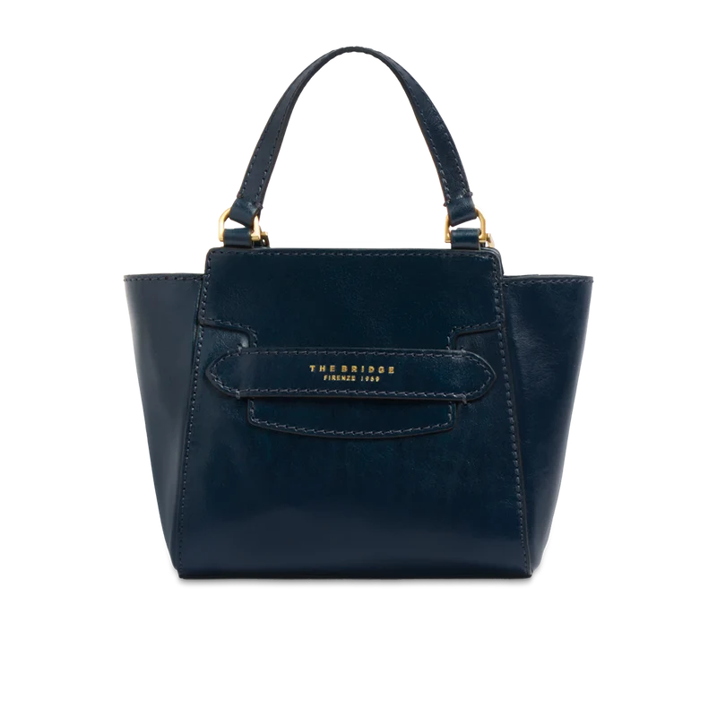 Borsa a mano in pelle con tracolla removibile