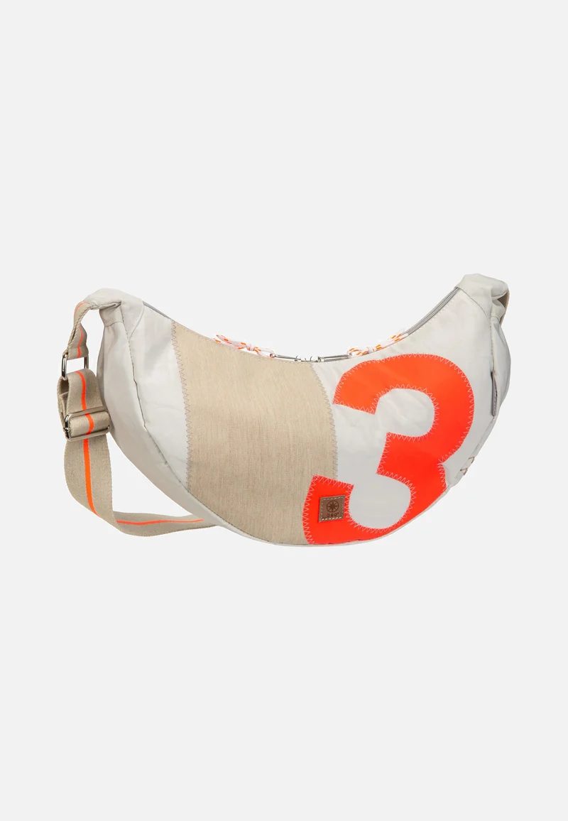 Roop L Weiss/Sand/Zahl Orange - Sling Bag