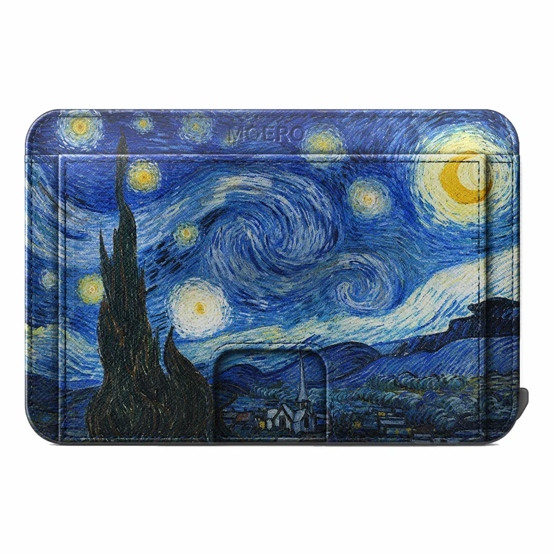 Moero M2 Pro - Notte stellata Limited Edition - MagSafe Wallet – Portafoglio RFID in Alluminio e Vera Pelle Saffiano Antigraffio