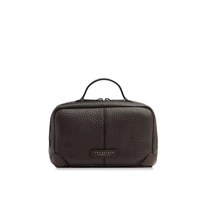 Beauty case in pelle