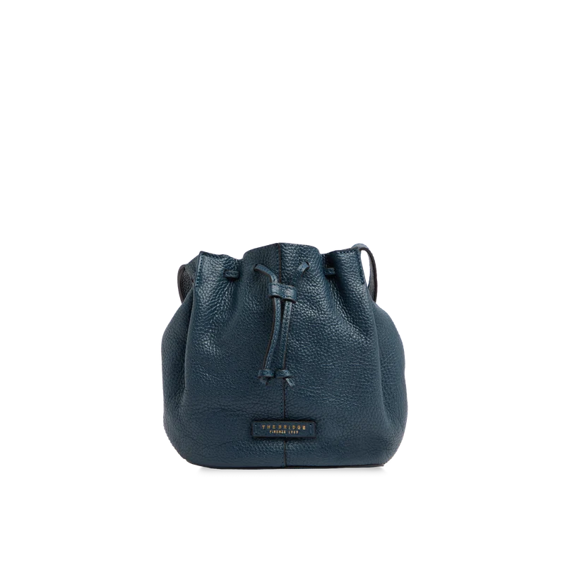 Borsa secchiello in pelle