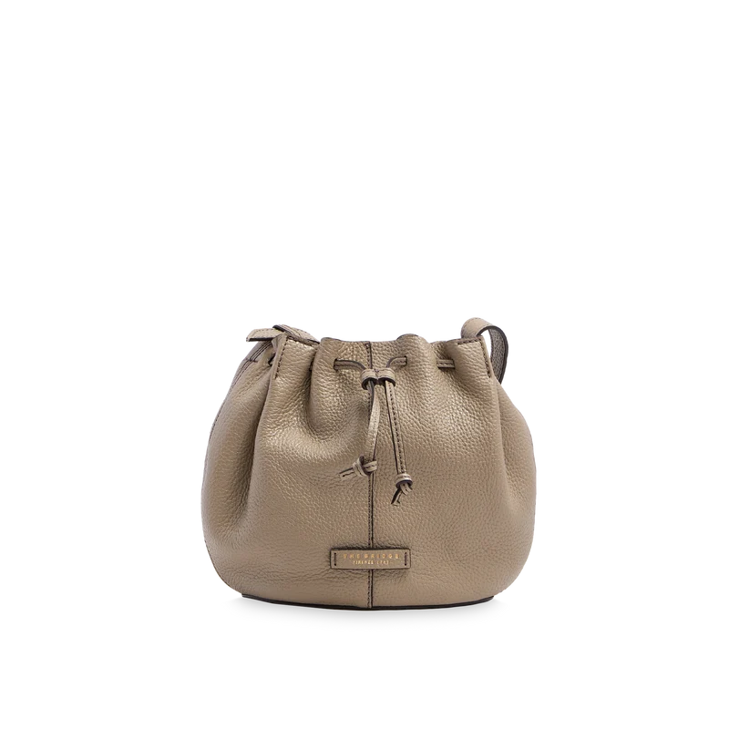 Borsa secchiello in pelle