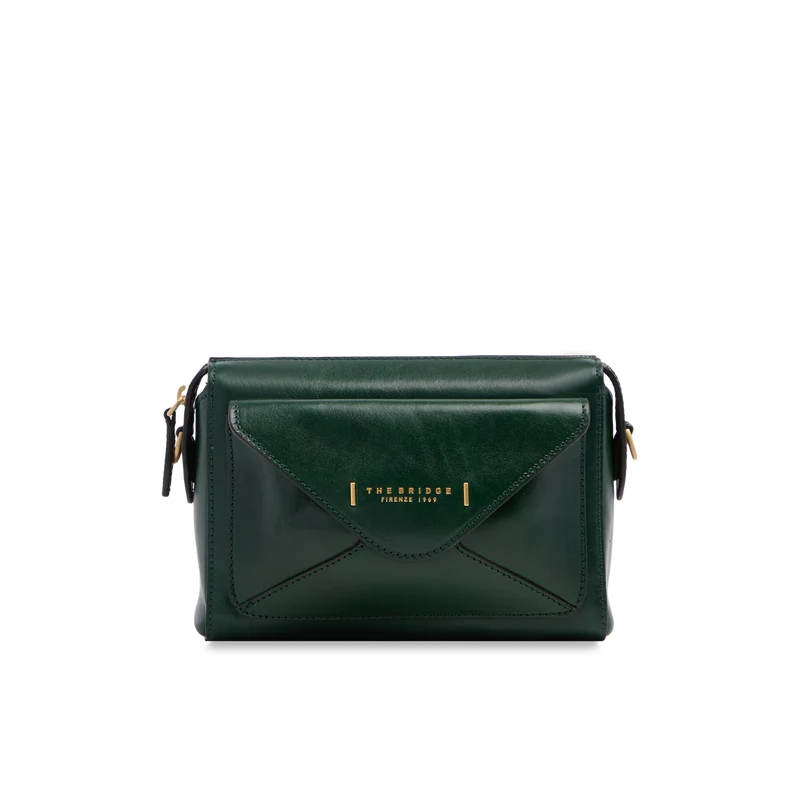 Borsa tracolla in pelle chiusa con zip