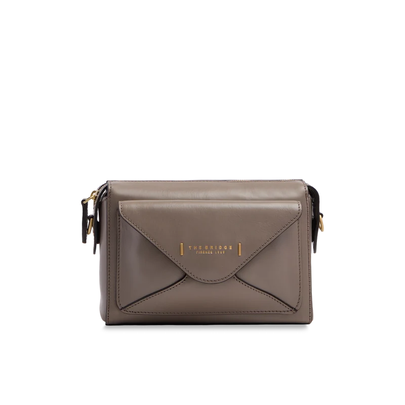 Borsa tracolla in pelle chiusa con zip