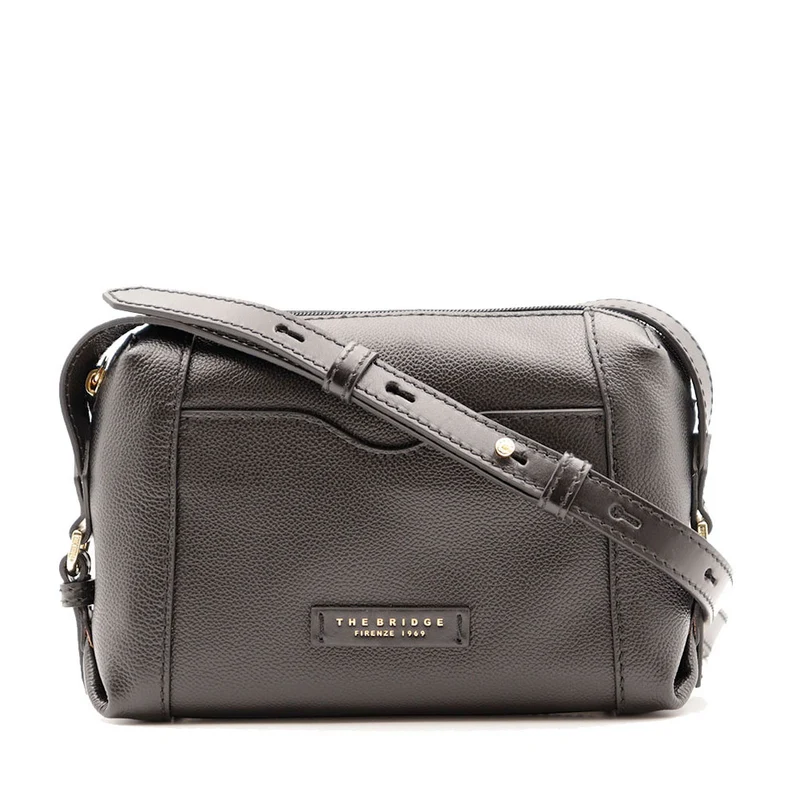 Borsa Donna a Tracolla THE BRIDGE linea Gemma in Pelle Nera