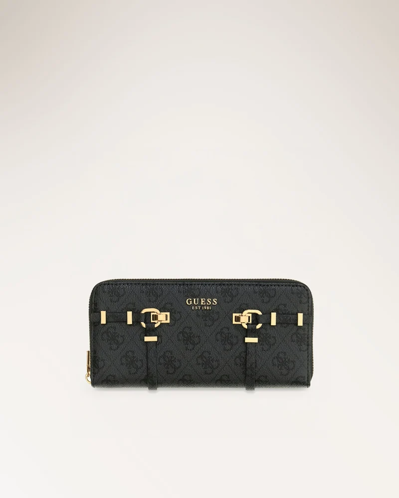 Leona Logo Slg Lrg Zip Around