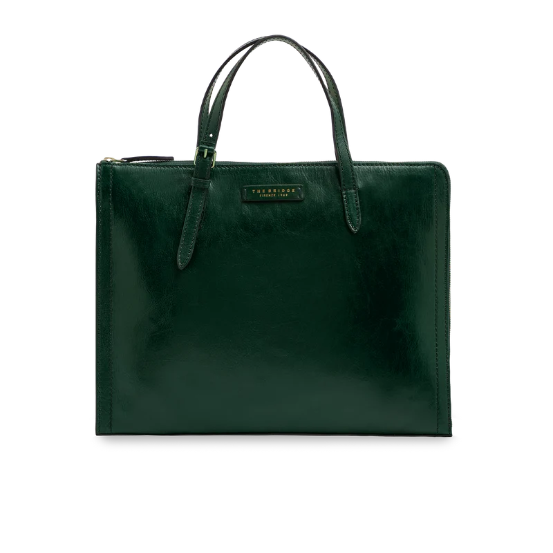 Borsa in pelle porta pc da donna