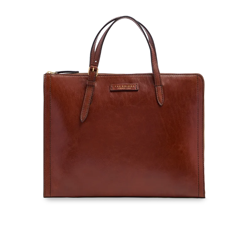 Borsa in pelle porta pc da donna