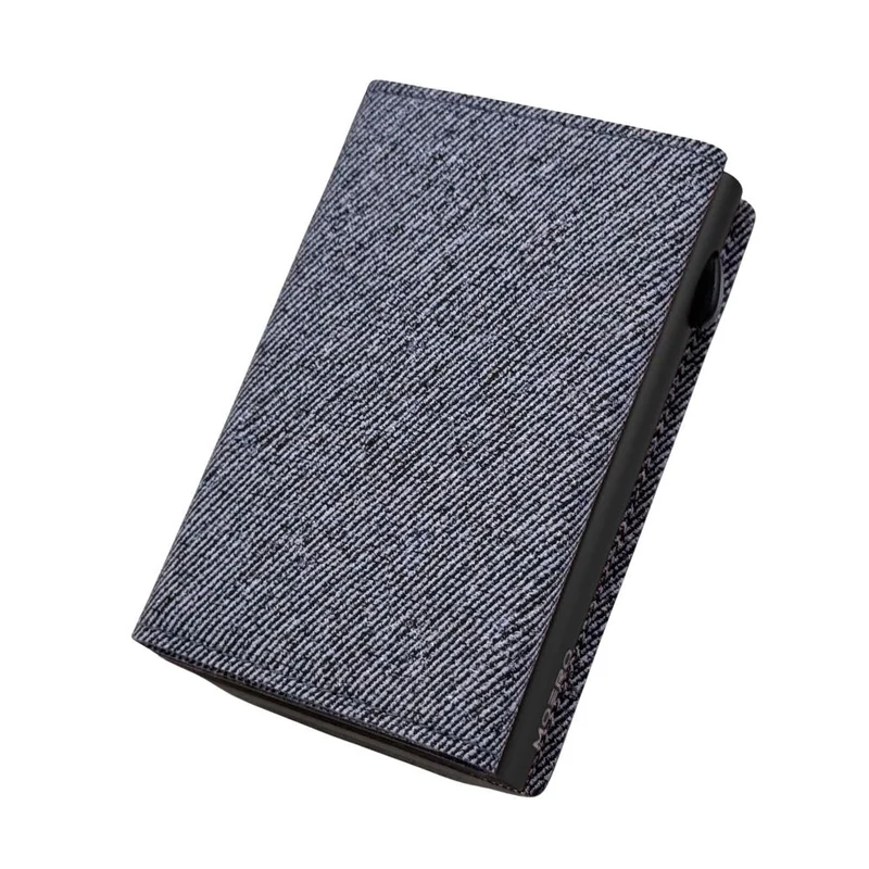 Moero PRO Jeans – Portafoglio in Tessuto Denim con Protezione RFID e Chiusura Magnetica – Blu