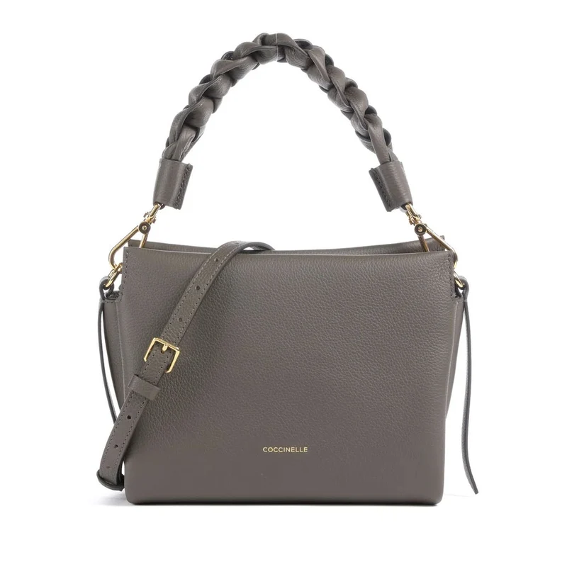 Borsa Donna a Mano COCCINELLE linea Boheme Small in Pelle Fango - Honey