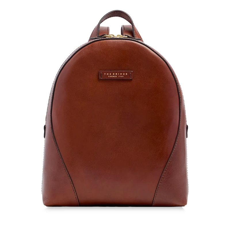 Zaino Donna THE BRIDGE linea Magda in Pelle Marrone