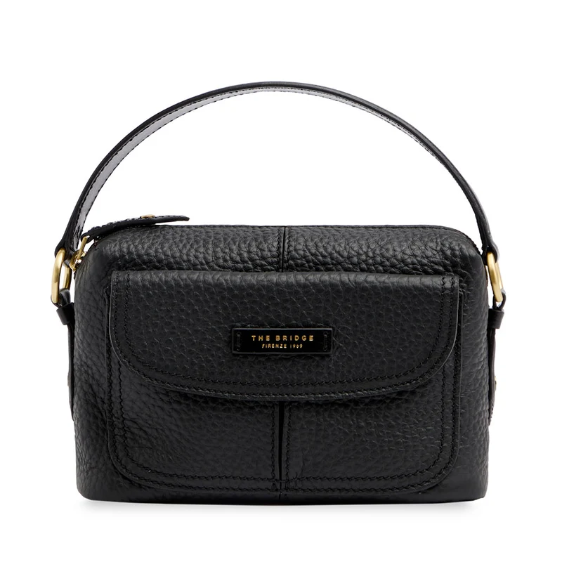 Borsa Donna a Tracolla THE BRIDGE linea Martina in Pelle Nera