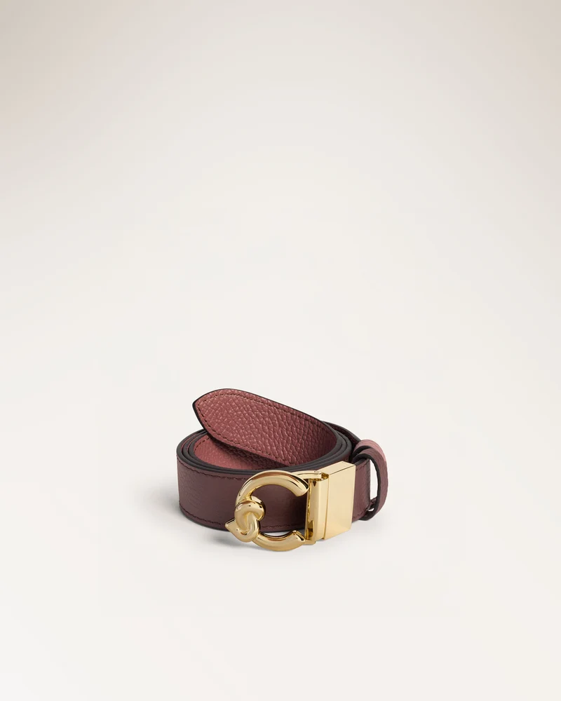 Belt Grained L Berry