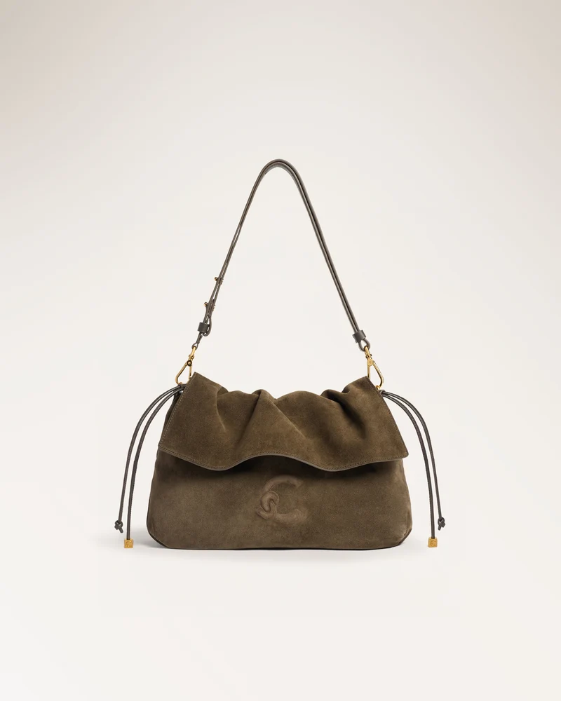 Handbag Suede Le. Fango