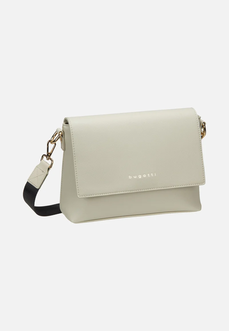 Ella Saffiano Shoulder Bag Beige - Shoulder Bag