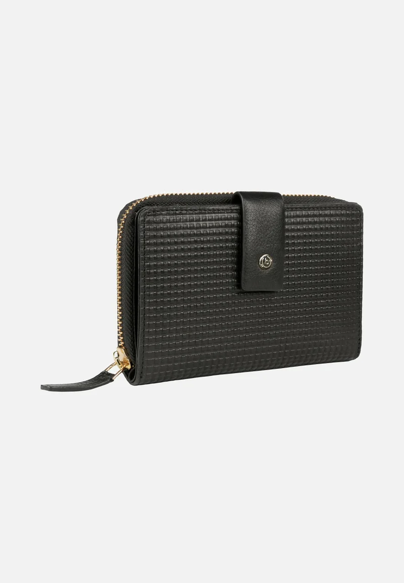 Noemi Ladies Zip Wallet M Black - Wallet