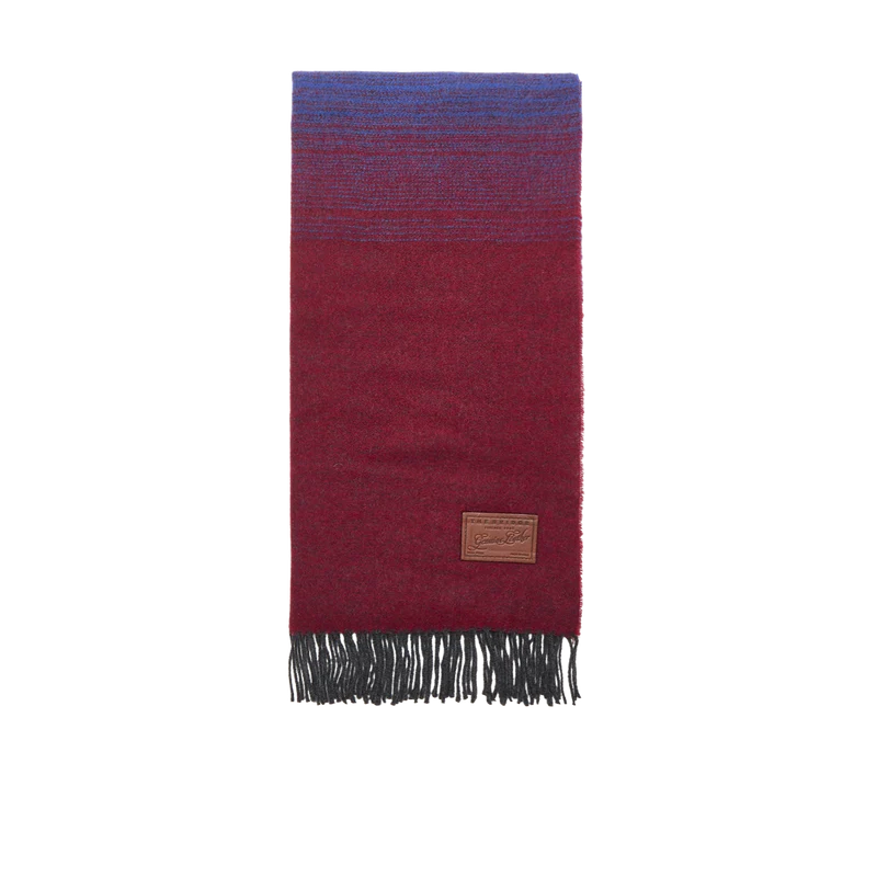 Sciarpa multicolore con frange