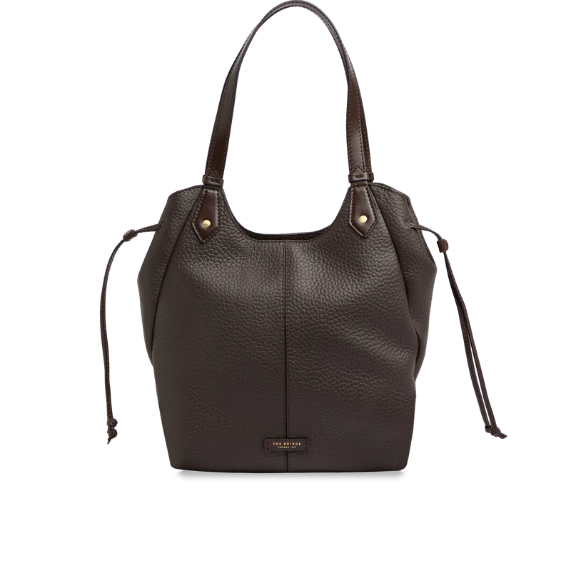 Shopping bag in pelle