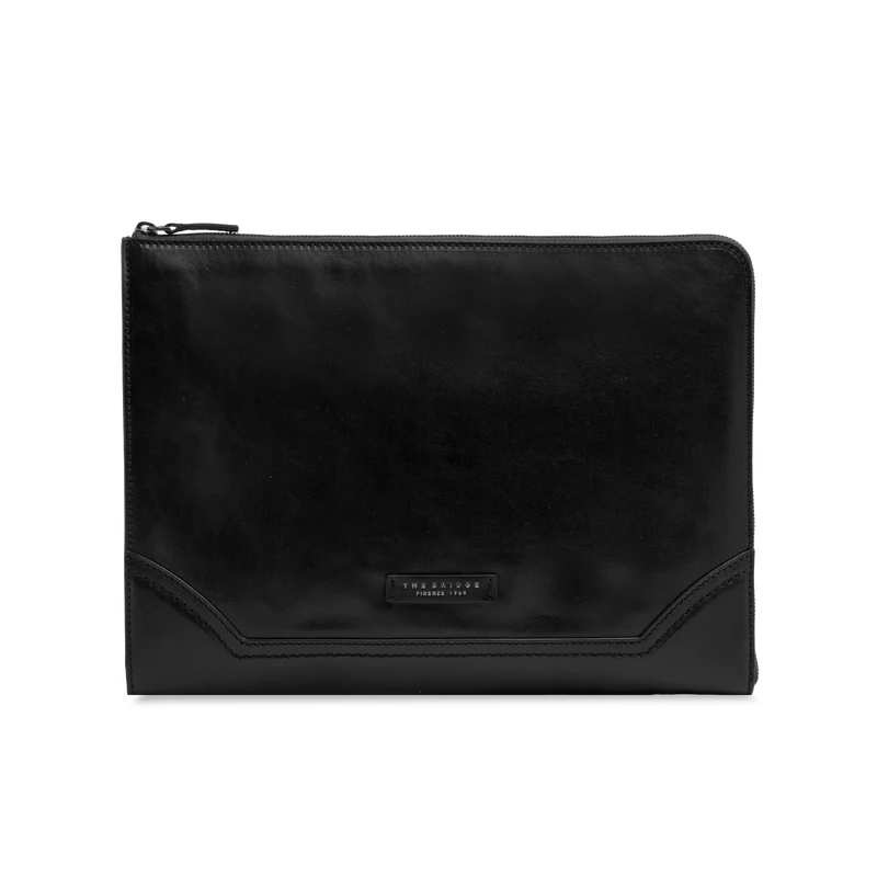 Portadocumenti in pelle con zip