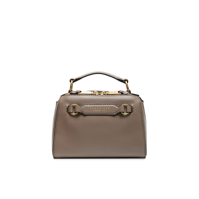 Borsa a mano in pelle con tracolla removibile