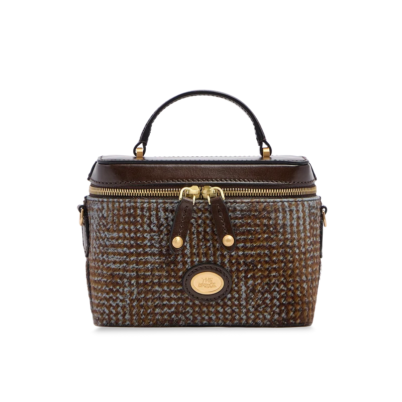 Bauletto in pelle con tracolla removibile