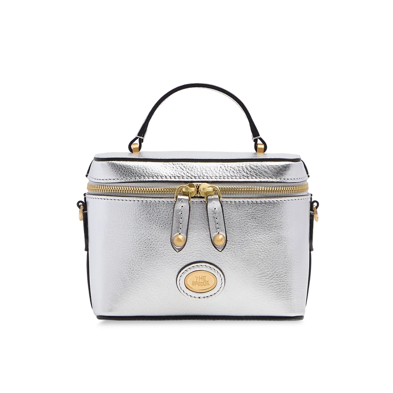 Bauletto in pelle con tracolla removibile