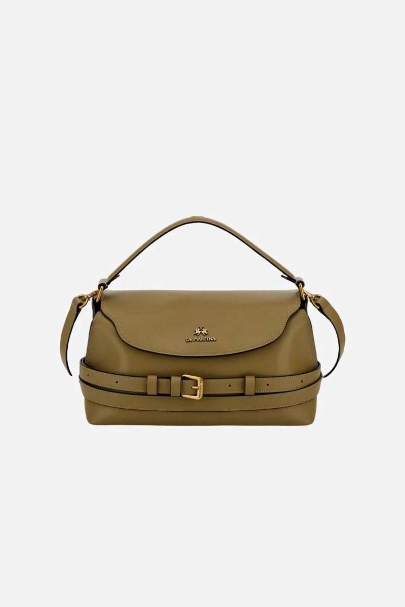 Handtasche mit Schulterriemen aus Leder - Selva