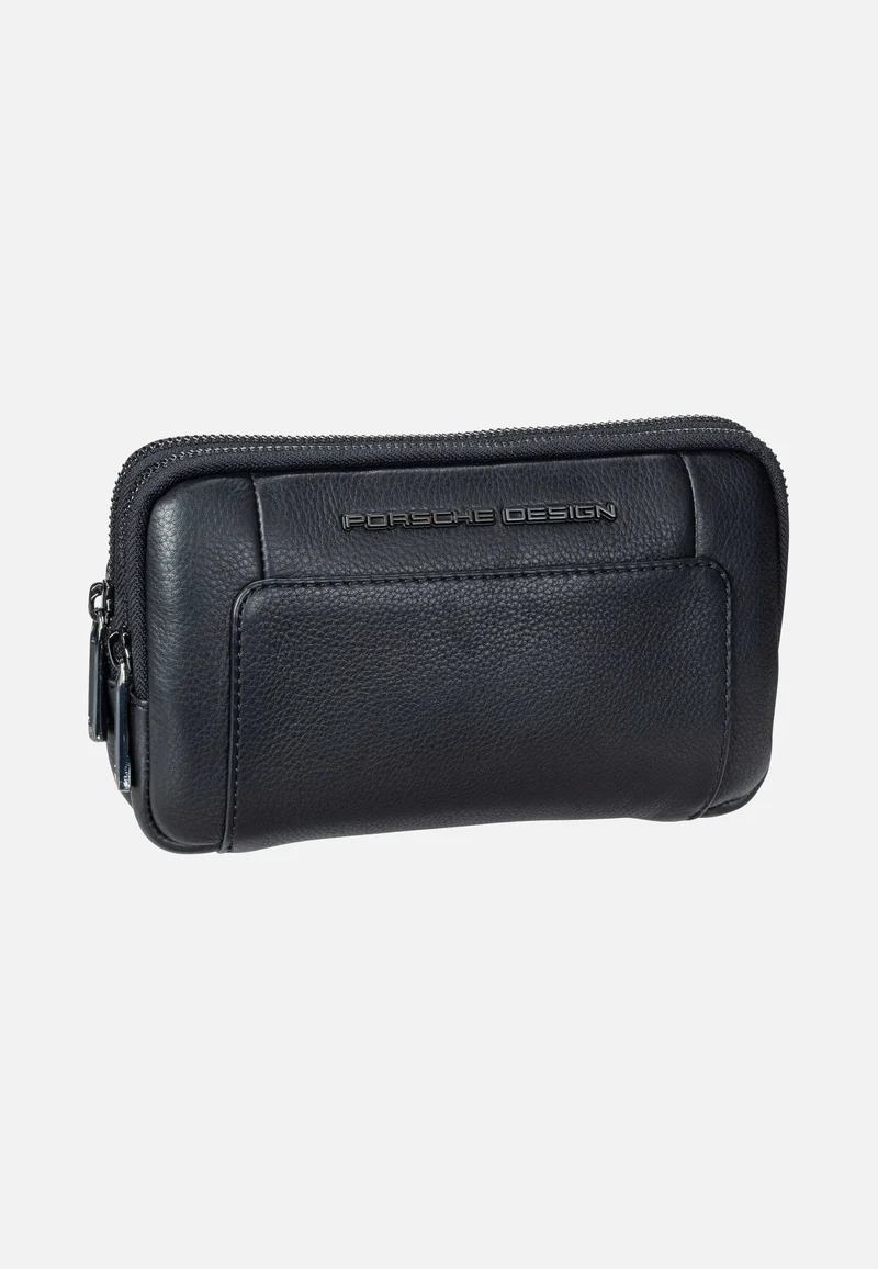 Roadster Leather Travel Pouch Black - Sling Bag