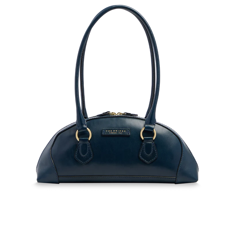 Borsa a spalla donna in pelle con silhouette arrotondata
