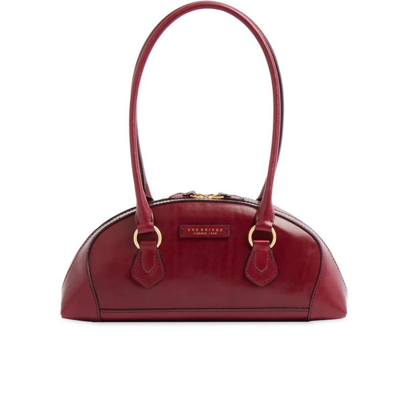 Borsa a spalla donna in pelle con silhouette arrotondata