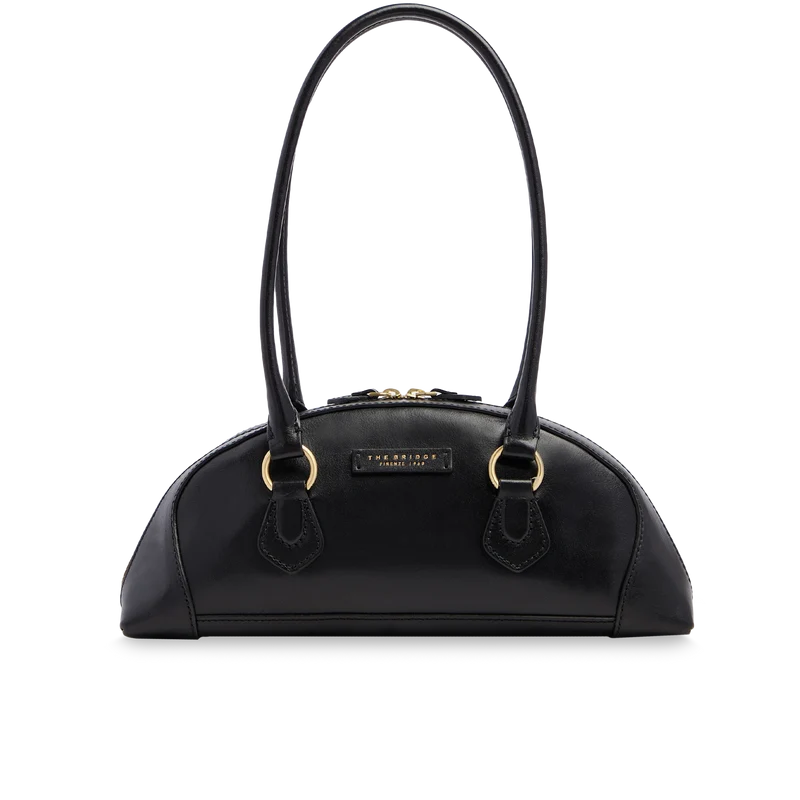 Borsa a spalla donna in pelle con silhouette arrotondata