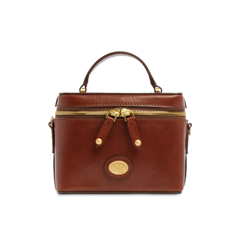 Bauletto in pelle con tracolla removibile