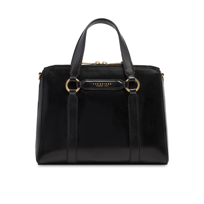 Borsa grande a mano in pelle con tracolla