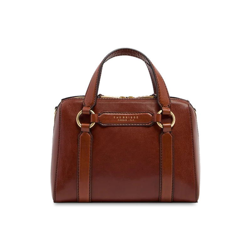 Borsa a mano in pelle con tracolla removibile