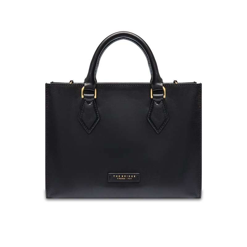 Borsa a mano in pelle con tracolla removibile