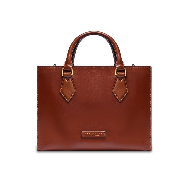 Borsa a mano in pelle con tracolla removibile