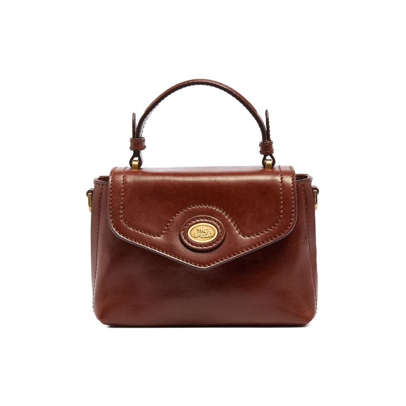 Mini borsa a mano in pelle con tracolla rimovibile