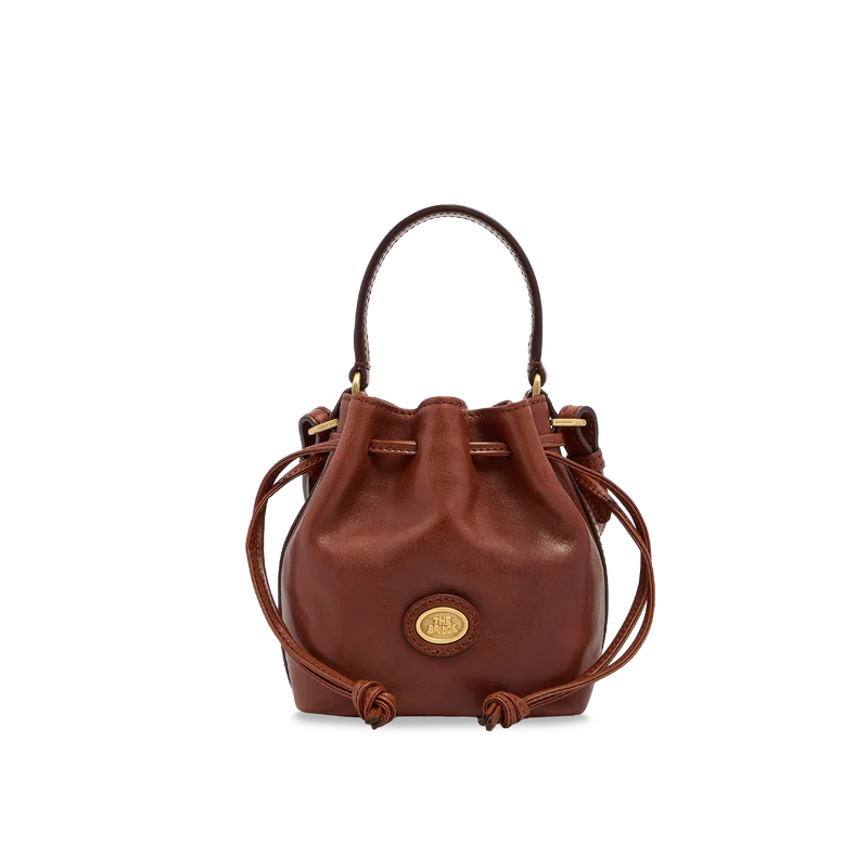 Borsa secchiello pelle con tracolla mini size
