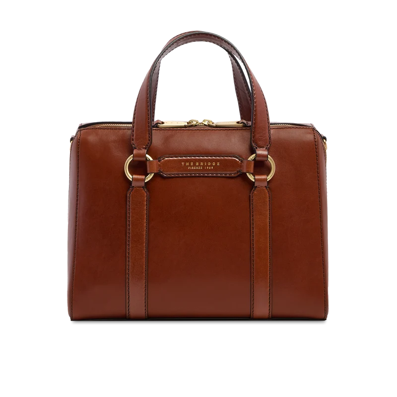 Borsa grande a mano in pelle con tracolla