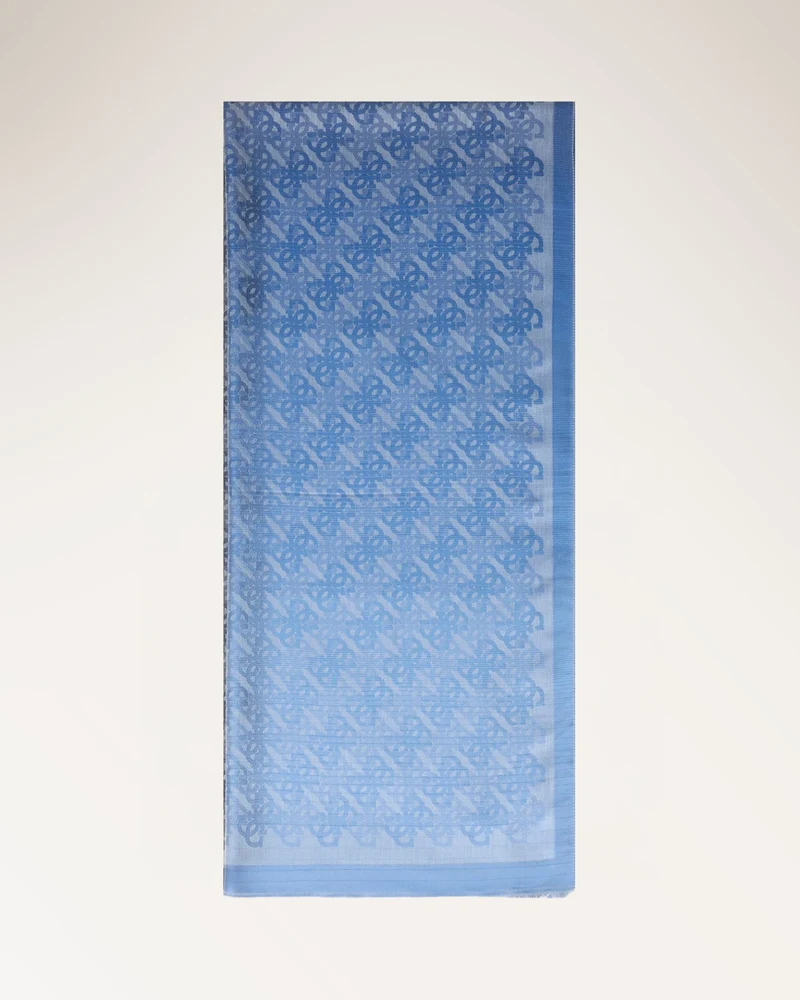 Scarf Jacquard 80x180 Blue