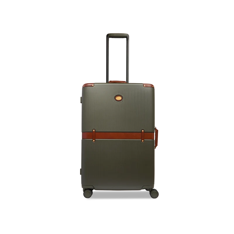 Trolley in pelle e policarbonato medium