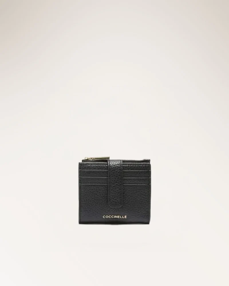 Wallet Grained Leather Noir