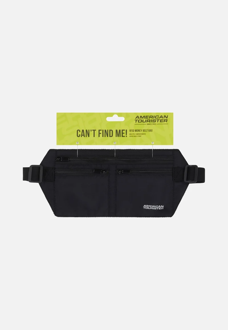 RFID Money Belt Bag Black - Accessories