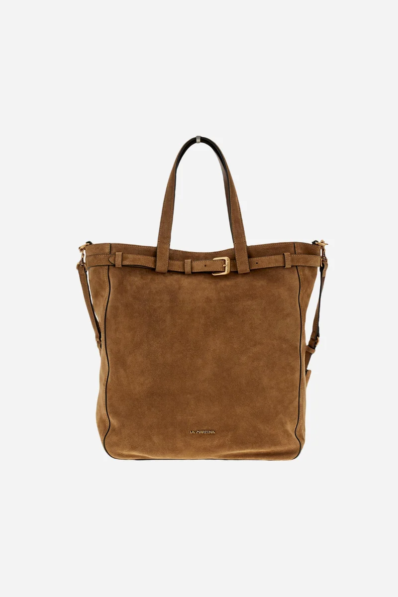 Shopper aus Veloursleder – Etherea