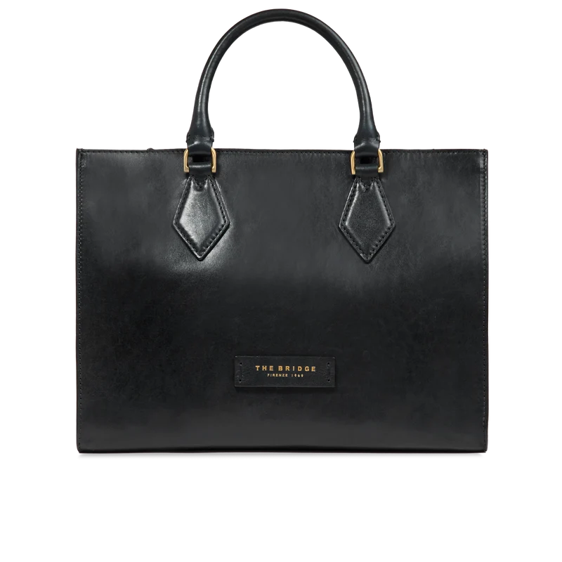 Borsa a mano in pelle con tracolla removibile