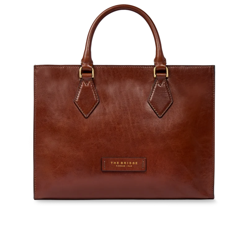 Borsa a mano in pelle con tracolla removibile
