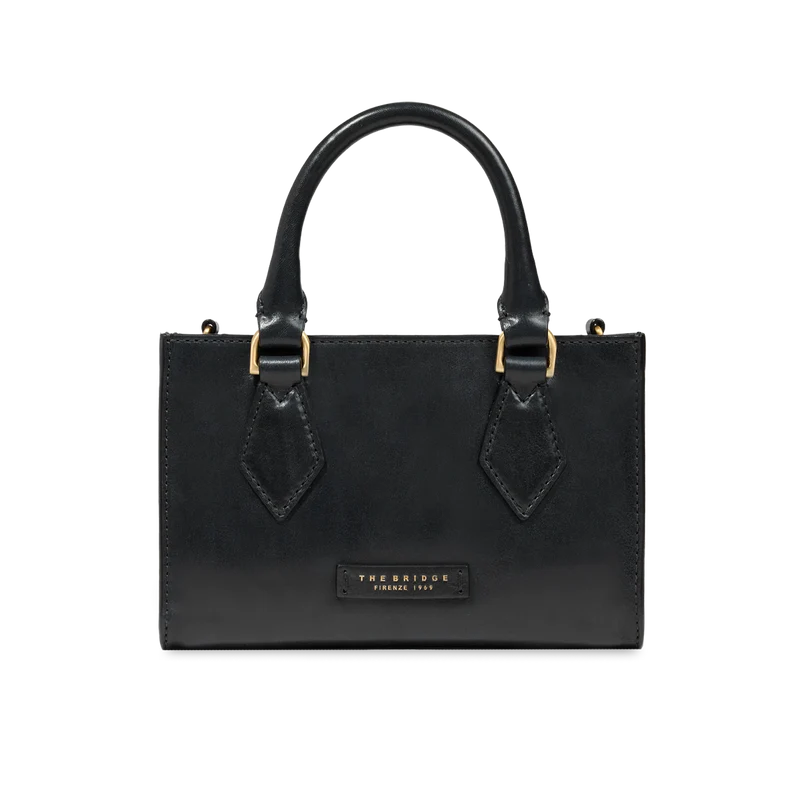 Borsa a mano in pelle con tracolla removibile