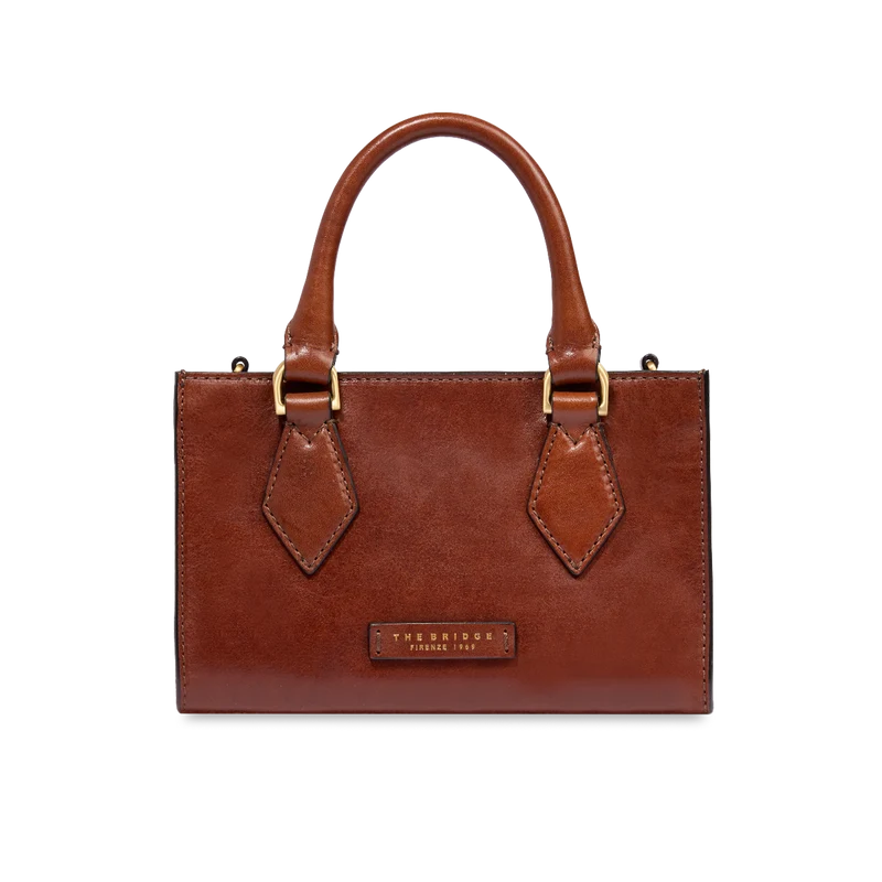 Borsa a mano in pelle con tracolla removibile